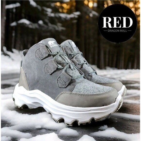 Sorel Kinetic Breakthru Caribou Waterproof Insulated Boots - Women's Size 11 - Picture 3 of 15